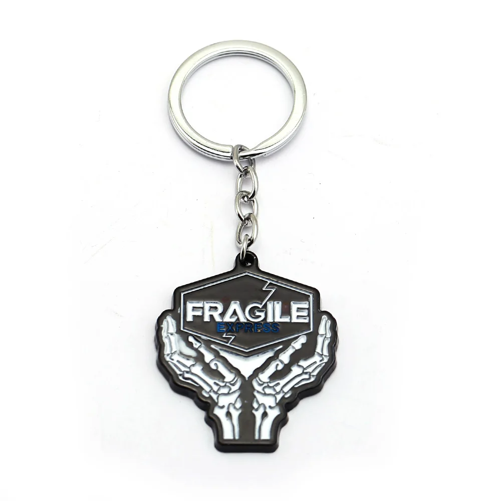 Wholesale 10pieces/lot Game Death Stranding Keychain Men Black Metal FRAGILE Pendant Keyring Women Car Jewelry llaveros trinket
Wholesale 10pieces/lot Game Death Stranding Keychain Men Black Metal FRAGILE Pendant Keyring Women Car Jewelry llaveros trinket