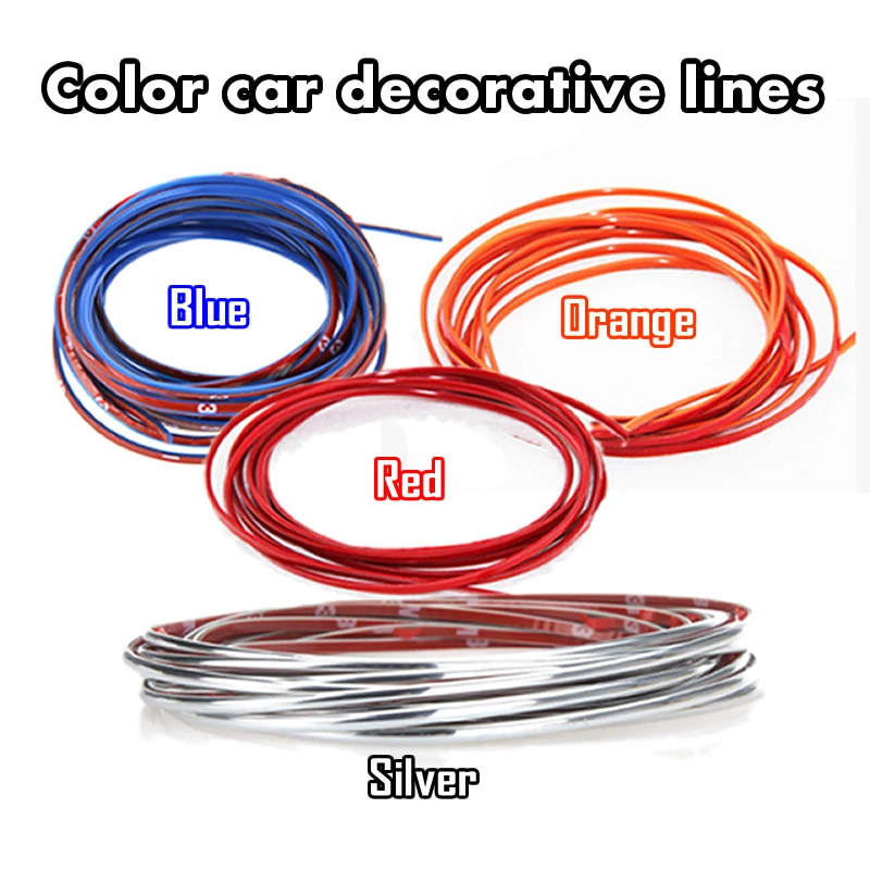 5M Auto Car Sticker Stickers Decoration Thread Car Styling indoor pater Car Interior Exterior Body Modify Decal 4 Colors
5M Auto Car Sticker Stickers Decoration Thread Car Styling indoor pater Car Interior Exterior Body Modify Decal 4 Colors