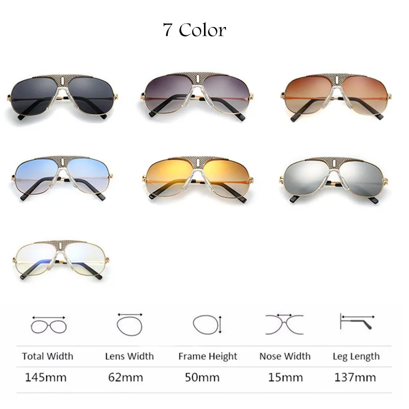 2019 Retro Pilot Sunglasses Men Brand Design Unique Vintage Metal Frame Sun Glasses For Men Male Lunettes de soleil homme UV400
2019 Retro Pilot Sunglasses Men Brand Design Unique Vintage Metal Frame Sun Glasses For Men Male Lunettes de soleil homme UV400