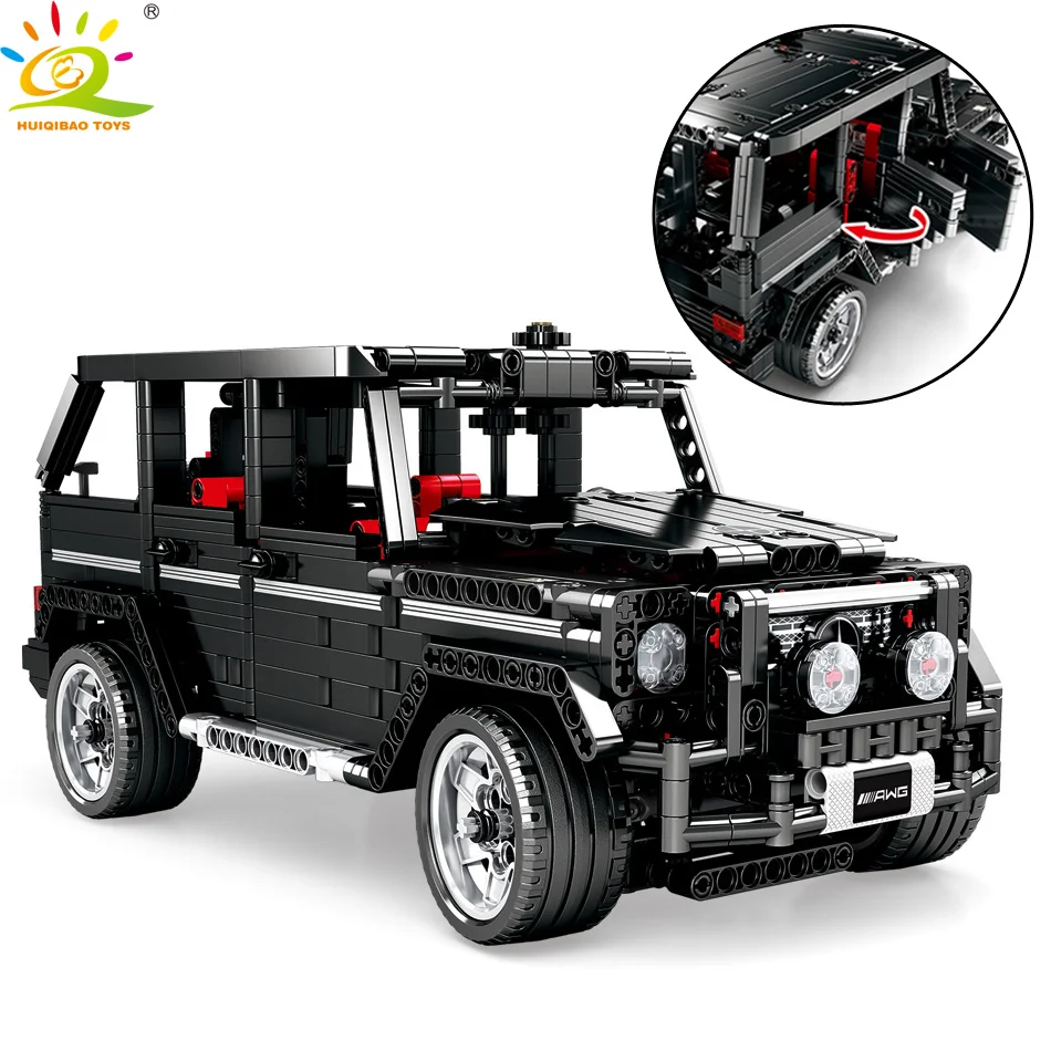 HUIQIBAO игрушки 1343 шт g-класс Спортивный Автомобиль SUV строительные блоки для детей