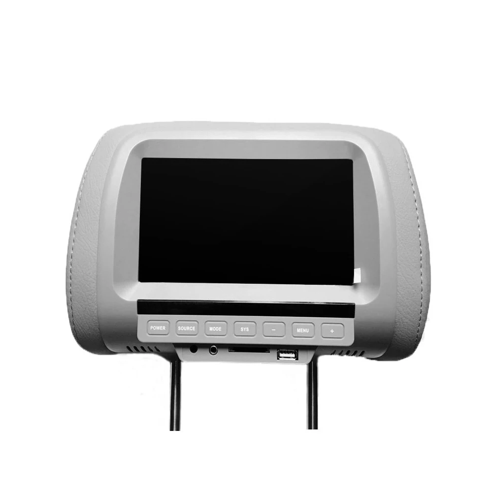 7 дюймовый универсальный подголовник для сиденья с USB ЖК монитором автомобиля