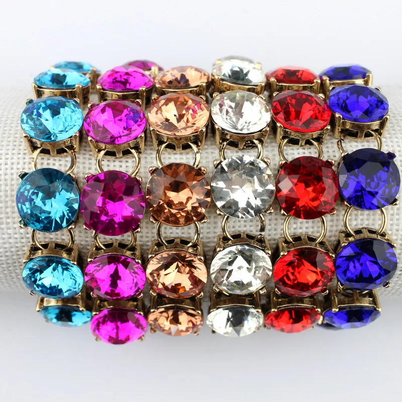 zwpon Fashion Colorful Costume Jewelry 15mm Glass Stone Dot Bracelets for Women Pretty Colorful Stone Bracelets
zwpon Fashion Colorful Costume Jewelry 15mm Glass Stone Dot Bracelets for Women Pretty Colorful Stone Bracelets