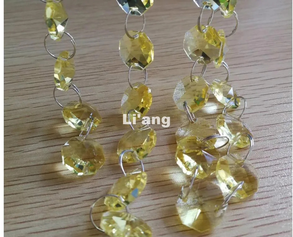 10 Meters Yellow Glass Garland Chains 14mm Beads Crystal Garland Strands For Wedding Decoration Chandelier Parts Free Shipping
10 Meters Yellow Glass Garland Chains 14mm Beads Crystal Garland Strands For Wedding Decoration Chandelier Parts Free Shipping