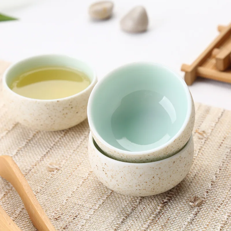 

Ручная работа грубая керамика барабанный Тип чайная чашка, керамическая печь высшего класса китайский фарфор чайная чашка, керамический ча...