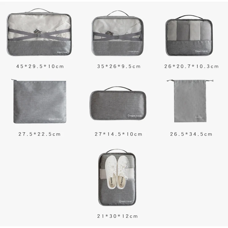 New 2020 Travel Organizer Storage Bag Set Clothes Organizer Bags Waterproof Pouch Suitcase Home Closet Bags for Storage 7 sets
New 2020 Travel Organizer Storage Bag Set Clothes Organizer Bags Waterproof Pouch Suitcase Home Closet Bags for Storage 7 sets