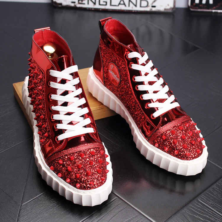 OLOME 2019 New Men Show Shoes Shoes EuropeFashion Performance Rivet stage Dance Shoes
OLOME 2019 New Men Show Shoes Shoes EuropeFashion Performance Rivet stage Dance Shoes