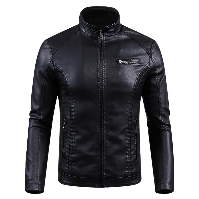 Autumn and winter new men's leather jacket Slim warm windproof coat stand collar large size PU leather jacket 6XL
Autumn and winter new men's leather jacket Slim warm windproof coat stand collar large size PU leather jacket 6XL