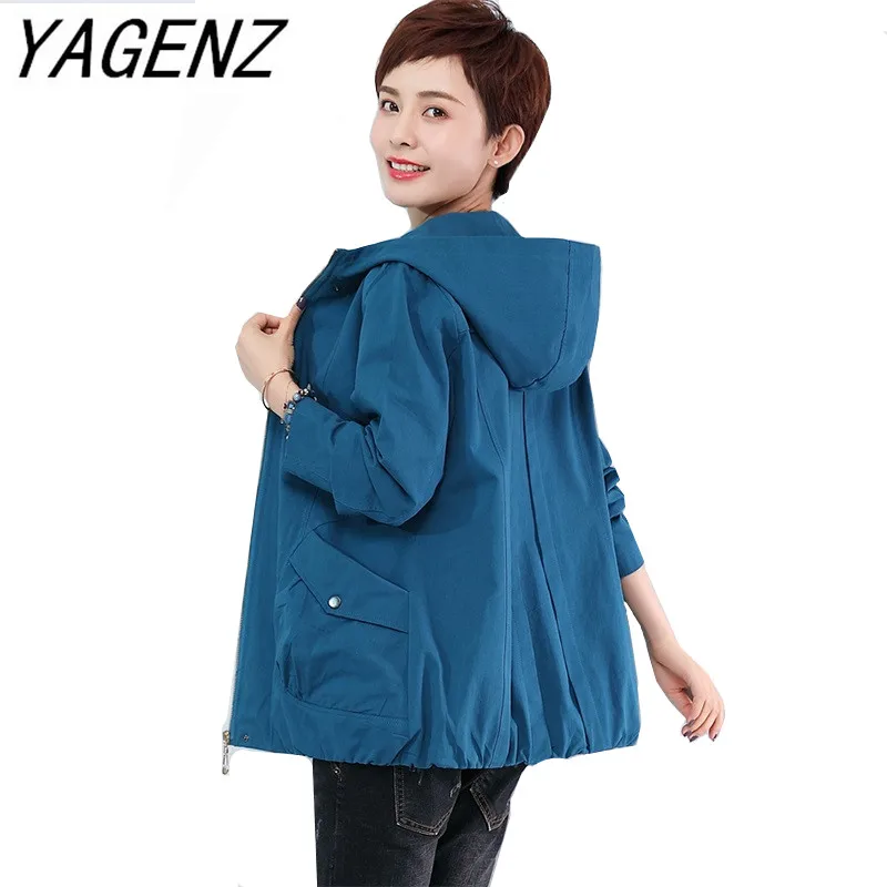 2022 New Spring Autumn Middle-aged Women Hooded Trench Coat Loose Fashion Casual Windbreaker Large size Solid Female Trench 5XL
2022 New Spring Autumn Middle-aged Women Hooded Trench Coat Loose Fashion Casual Windbreaker Large size Solid Female Trench 5XL