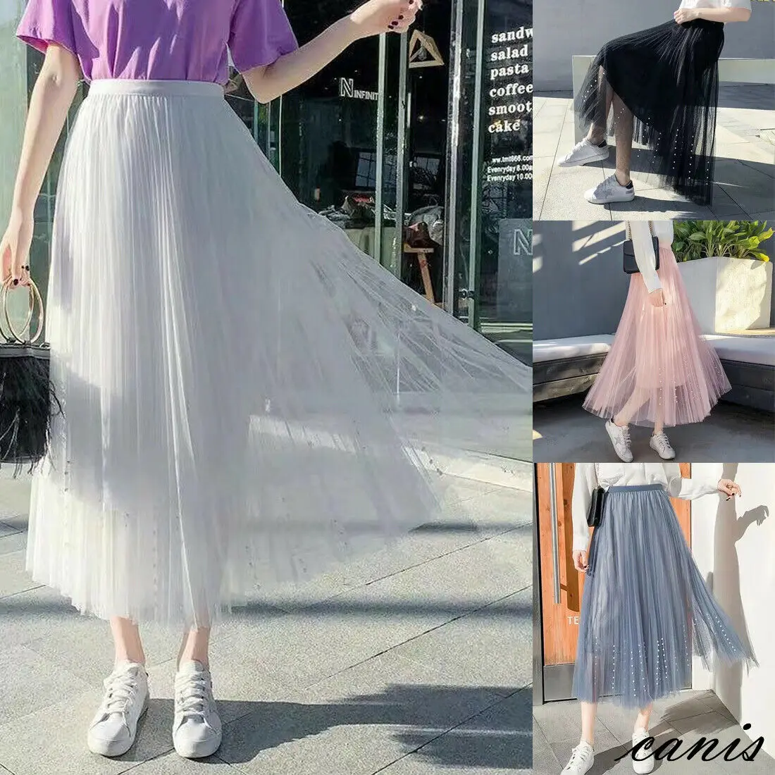 2019 Women Maxi Tulle Tutu Skirt Three Layer Chiffon Pleated Retro Lace High Waist Skirt Summer
2019 Women Maxi Tulle Tutu Skirt Three Layer Chiffon Pleated Retro Lace High Waist Skirt Summer