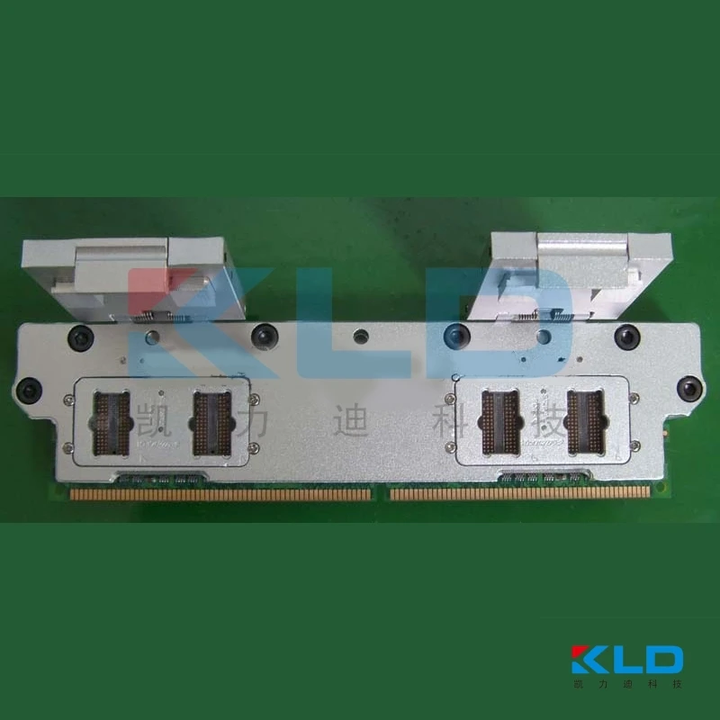 DDR2 memory bank test fixture/jig 1X4 Socket, alloy material solid Integrated Pin Molding Ensuring Precision
DDR2 memory bank test fixture/jig 1X4 Socket, alloy material solid Integrated Pin Molding Ensuring Precision