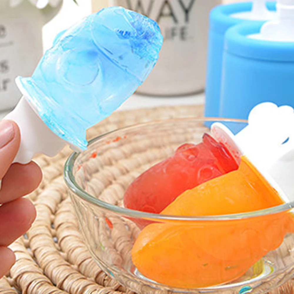 6 ячеек DIY замороженное Мороженое Поп инструменты силиконовая форма морские