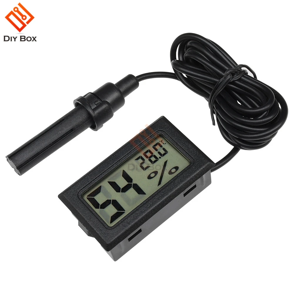 Professional Mini Digital Hygrometer Thermome Humidity Meter Temperature Indoor Humidity Sensor LCD Display with 1.5M Cable
Professional Mini Digital Hygrometer Thermome Humidity Meter Temperature Indoor Humidity Sensor LCD Display with 1.5M Cable