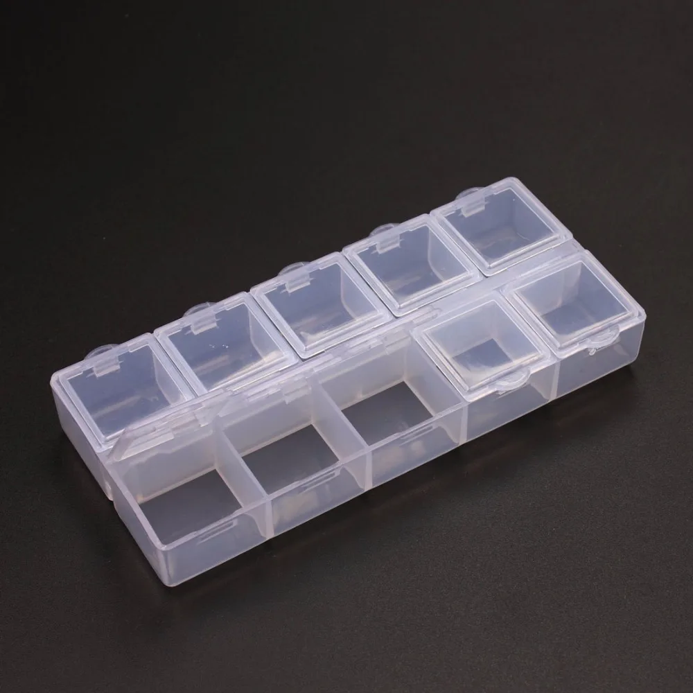 1pcs/lot New Practical Hot 10 grid of plastic storage box Nail DIY decorations health drugs Jewelry Display Organizer
1pcs/lot New Practical Hot 10 grid of plastic storage box Nail DIY decorations health drugs Jewelry Display Organizer