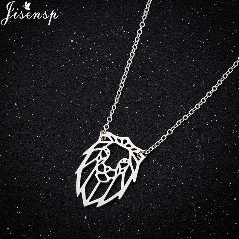 Jisensp Origami Lion Necklace Women Cute Lion Head Pendant Charm Necklaces Geometric Animal Jewelry Necklace Accessories Mujer
Jisensp Origami Lion Necklace Women Cute Lion Head Pendant Charm Necklaces Geometric Animal Jewelry Necklace Accessories Mujer