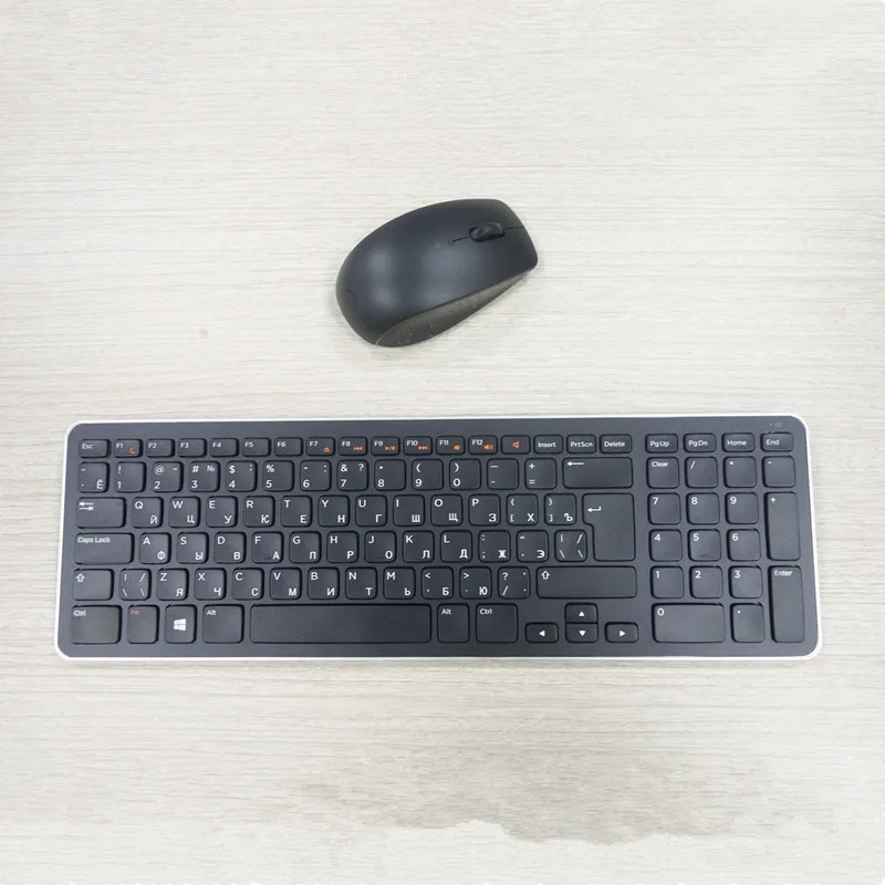 Russian Keyboard Wireless Keyboard and Mouse Set for Dell Desktop Laptop Ultra-thin Scissor Foot Structure Button RU
Russian Keyboard Wireless Keyboard and Mouse Set for Dell Desktop Laptop Ultra-thin Scissor Foot Structure Button RU