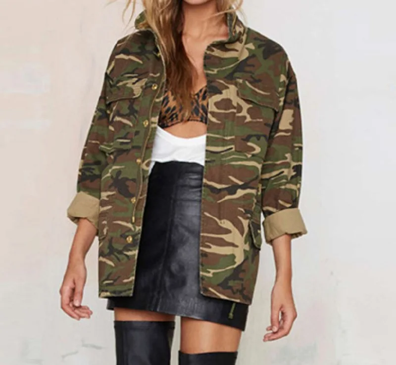Stylish Street Style Long-sleeved Fashion Zipper Camouflage Medium-long Jacket Overcoat
Stylish Street Style Long-sleeved Fashion Zipper Camouflage Medium-long Jacket Overcoat