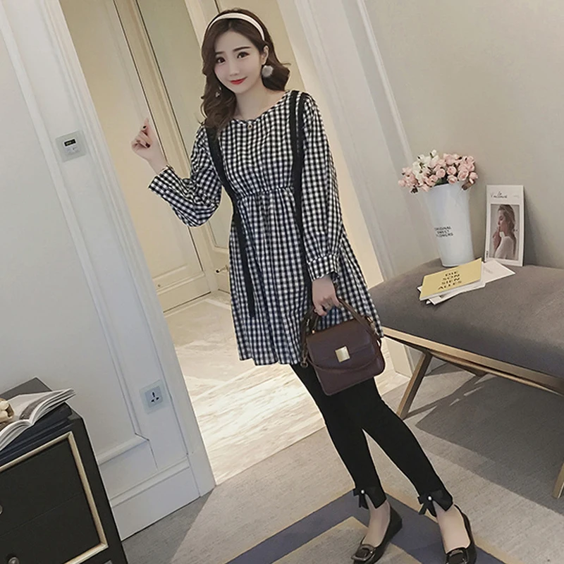 Spring Pregnant Women Tracksuit 2pcs Plaid Pullover Shirts + Elastic Waist Pants Maternity Loose Outfit Pregnancy Clothing Set
Spring Pregnant Women Tracksuit 2pcs Plaid Pullover Shirts + Elastic Waist Pants Maternity Loose Outfit Pregnancy Clothing Set