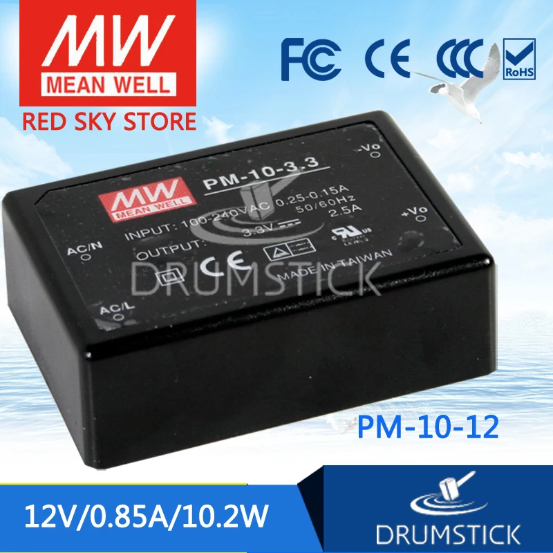 patriotic MEAN WELL PM-10-12 12V 0.85A meanwell PM-10 12V 10.2W Switching Power Supply
patriotic MEAN WELL PM-10-12 12V 0.85A meanwell PM-10 12V 10.2W Switching Power Supply