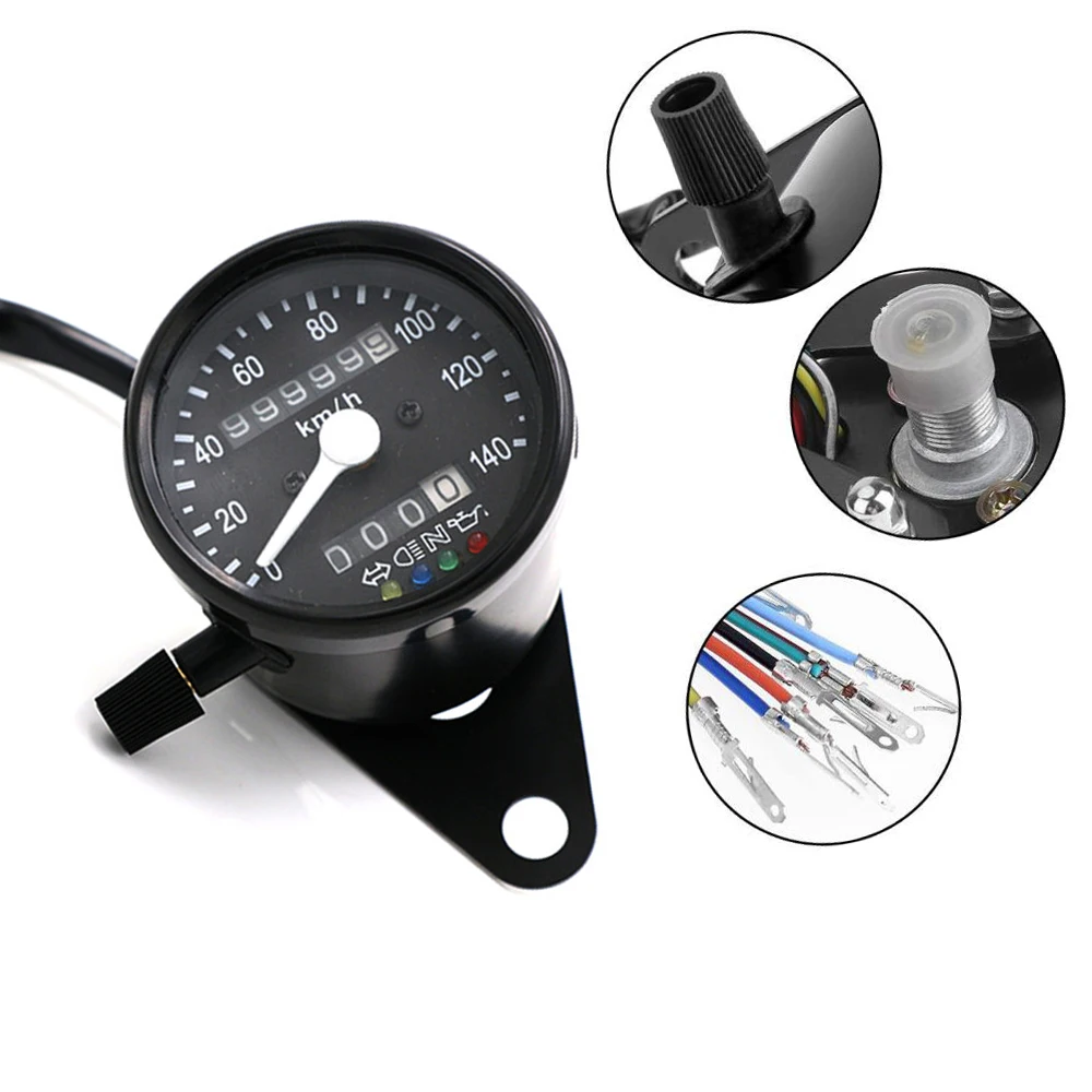 Universal LED Backlight Motorcycle Dual Odometer KM/H Speedometer Gauge Mini Retro Tachometer Autocycle Styling Accessory
Universal LED Backlight Motorcycle Dual Odometer KM/H Speedometer Gauge Mini Retro Tachometer Autocycle Styling Accessory