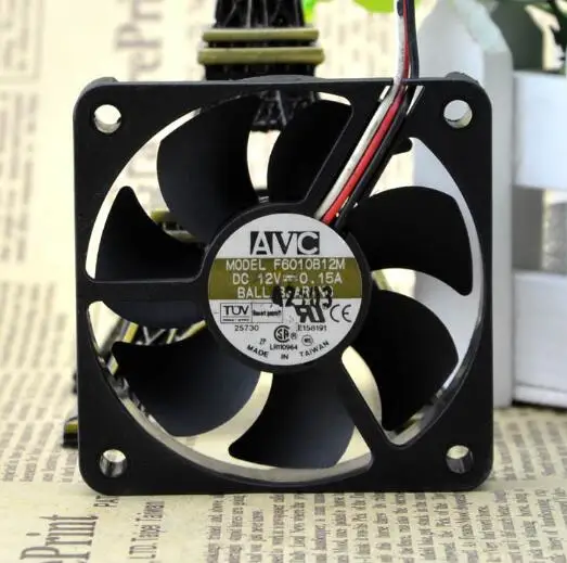 2 шт./лот Оригинальный AVC 60*60*10 6 см F6010B12M DC 12V 0.15A 3-провода шарика Вентилятор охлаждения
2 шт./лот Оригинальный AVC 60*60*10 6 см F6010B12M DC 12V 0.15A 3-провода шарика Вентилятор охлаждения