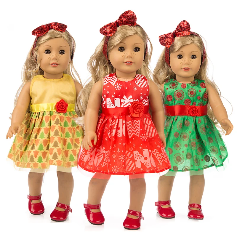 Fashional Dress+Hairbrand clothes for American girl 18inch doll clothes for children best gift
Fashional Dress+Hairbrand clothes for American girl 18inch doll clothes for children best gift
