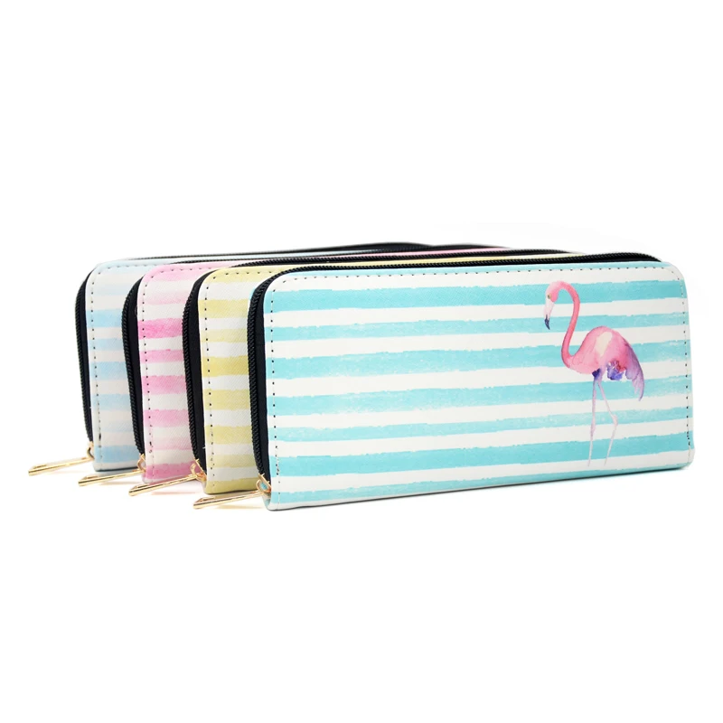 BONAMIE Fashion Flamingo Printing Women Long Wallets High Quality Leather Lady Purse Large Capacity Female Clutch Wallet Stripe
BONAMIE Fashion Flamingo Printing Women Long Wallets High Quality Leather Lady Purse Large Capacity Female Clutch Wallet Stripe