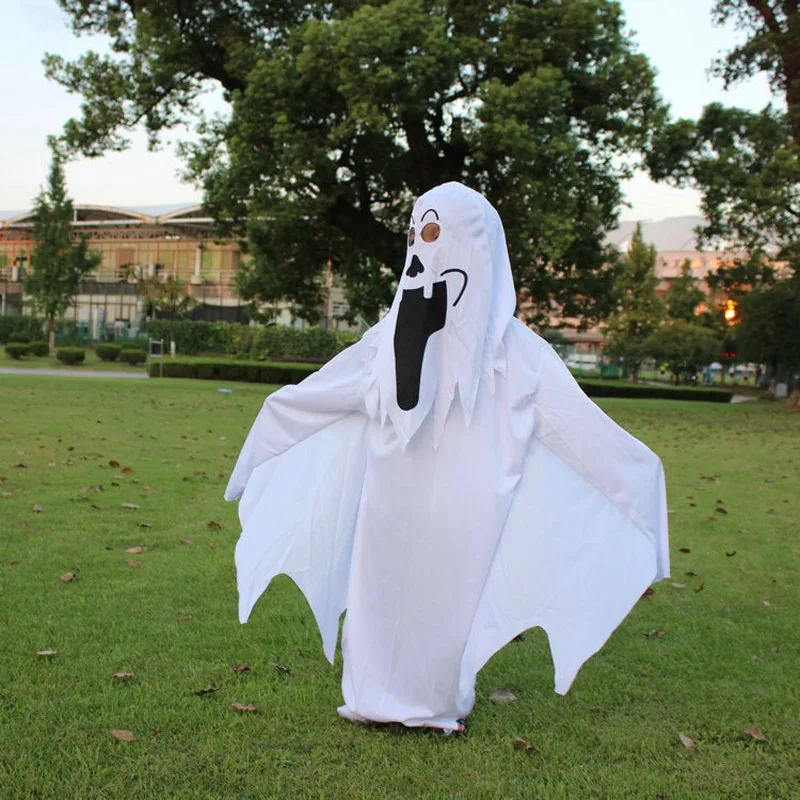 Boys Girls White Ghost Cloak Cotume Women Men Halloween Costume For Kids Adult White Specter Costume Cosplay Robe
Boys Girls White Ghost Cloak Cotume Women Men Halloween Costume For Kids Adult White Specter Costume Cosplay Robe