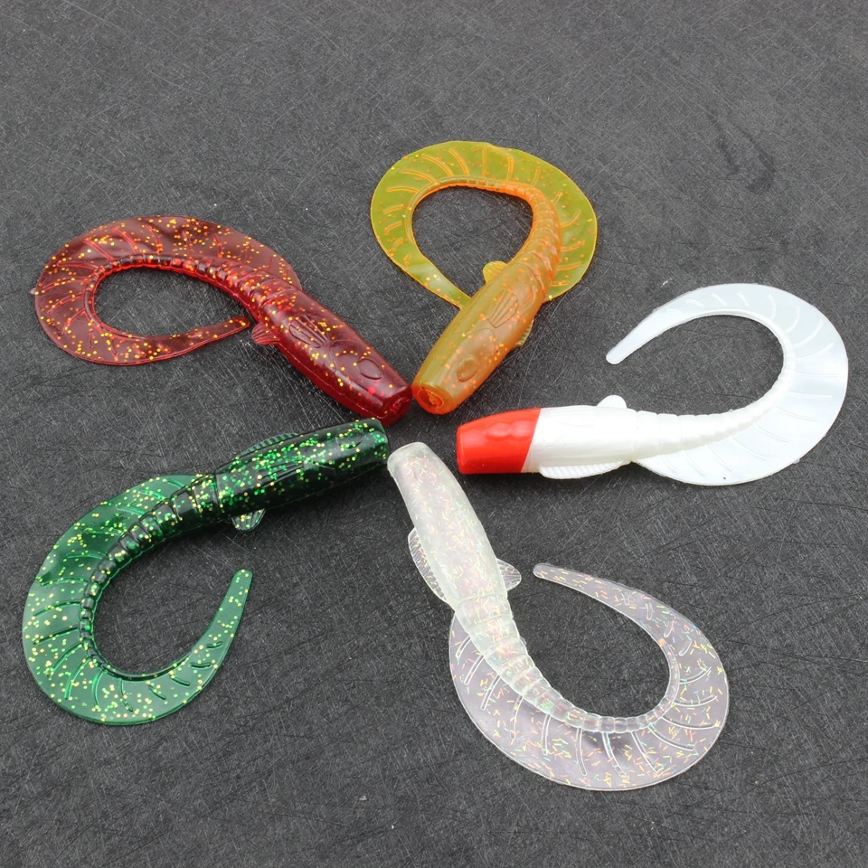 2pcs 12cm 13.7g Grubs soft bait sea fishing tackle wobbler jigging fishing lure silicone bait soft worm shrimp Sinking lure
2pcs 12cm 13.7g Grubs soft bait sea fishing tackle wobbler jigging fishing lure silicone bait soft worm shrimp Sinking lure