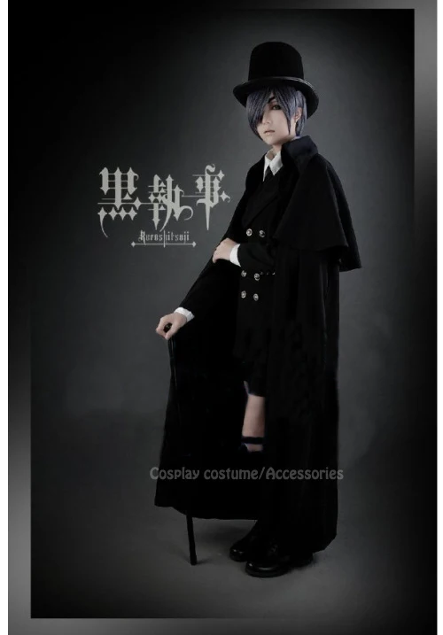 Black Butler Kuroshitsuji Ciel Phantomhive Mourner Cosplay Costume With Blinder Wig Hat Full Set
Black Butler Kuroshitsuji Ciel Phantomhive Mourner Cosplay Costume With Blinder Wig Hat Full Set