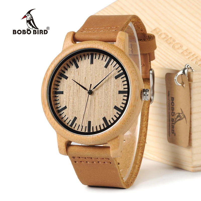 BOBO BIRD A16 Men Design's Analog Bamboo Wood Watches Men Top luxury brand With Real Leather Strap For Gift
BOBO BIRD A16 Men Design's Analog Bamboo Wood Watches Men Top luxury brand With Real Leather Strap For Gift