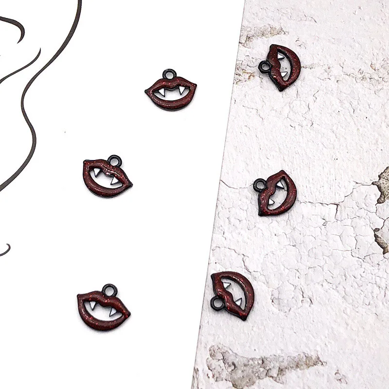 10 pcs Halloween Series Vampire Teeth Lips Pumpkin Ghost Pirate Hat Enamel Charms Earring Pendants Jewelry DIY Accessory YZ244
10 pcs Halloween Series Vampire Teeth Lips Pumpkin Ghost Pirate Hat Enamel Charms Earring Pendants Jewelry DIY Accessory YZ244