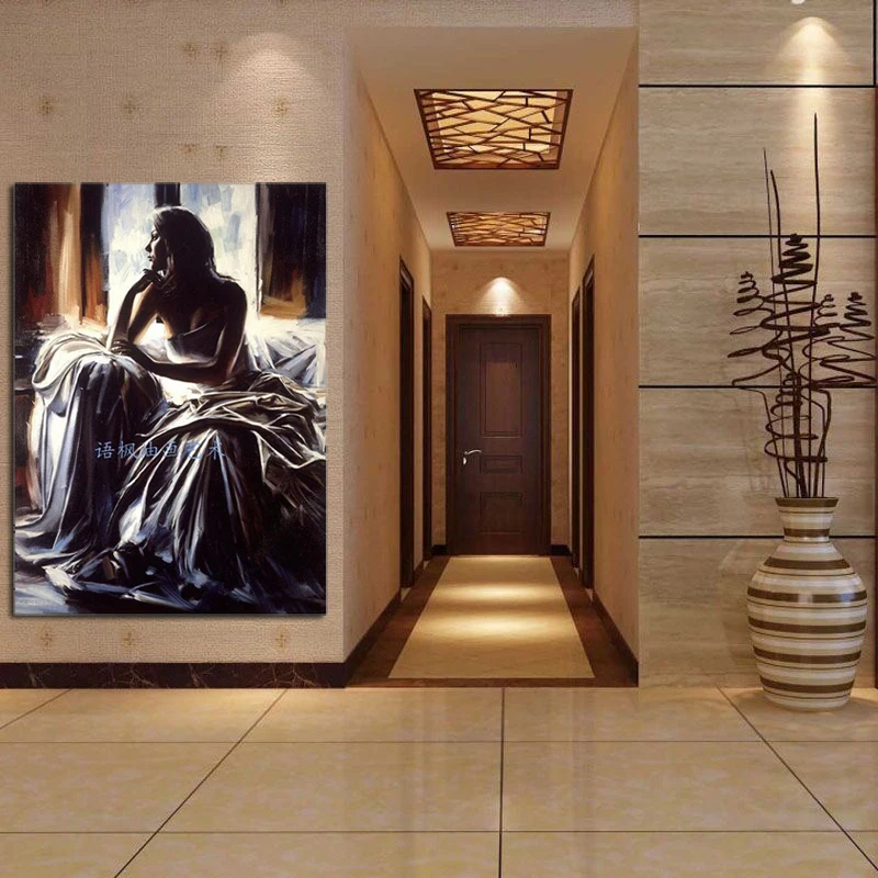 Modern style beautiful lady oil painting on canvas figure decorative wall pictures home decor ready to hang
Modern style beautiful lady oil painting on canvas figure decorative wall pictures home decor ready to hang