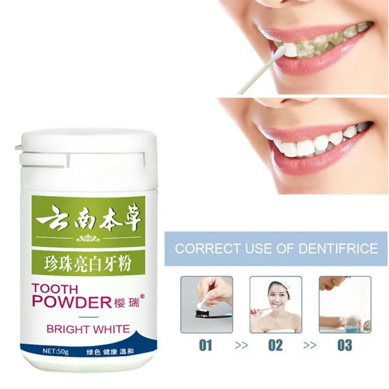 Tooth Whitening Powder Yellow Smoke Stains Bright Whiteg Black Cleaner Toothpaste T9 | Красота и здоровье