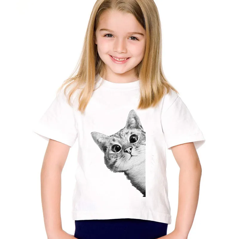 Animal Print Sneaky Cat Children Funny T-shirts Kids Cute Summer Short Sleeve Tees Boys/Girls Casual Tops Baby Clothing,HKP2318
Animal Print Sneaky Cat Children Funny T-shirts Kids Cute Summer Short Sleeve Tees Boys/Girls Casual Tops Baby Clothing,HKP2318