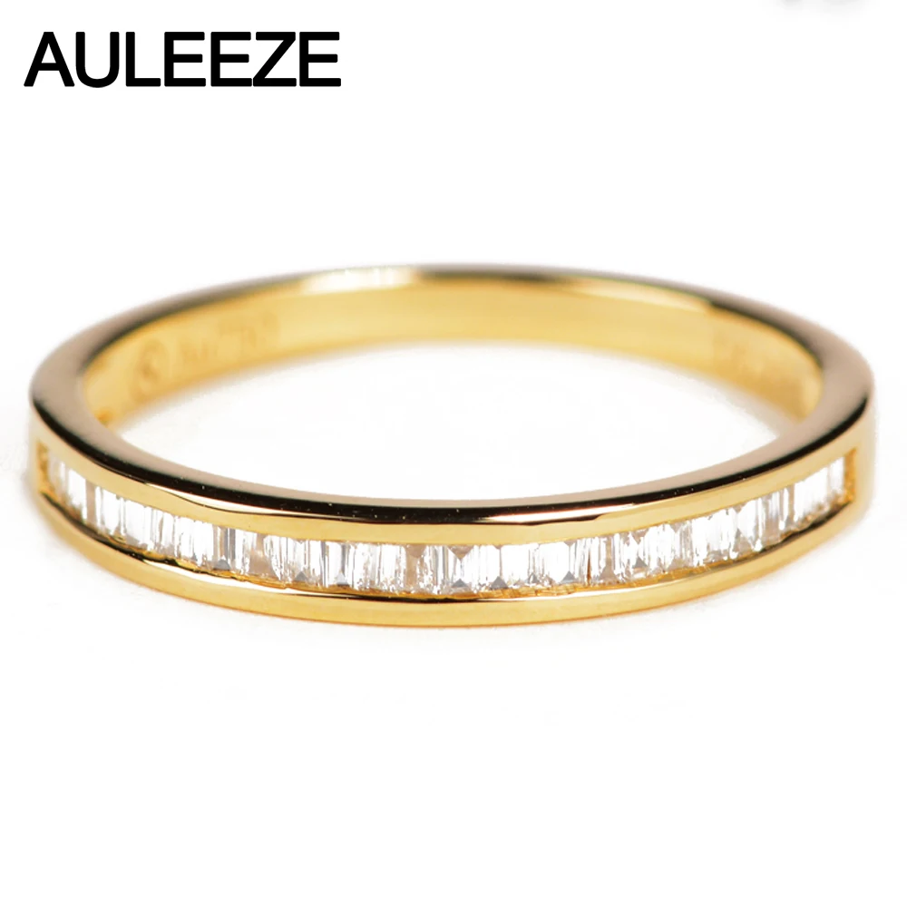 AULEEZE 0.23cttw Certificate Diamond Wedding Band For Women 18K Solid Yellow Gold Wedding Enternal Ring Real Diamond Jewelry
AULEEZE 0.23cttw Certificate Diamond Wedding Band For Women 18K Solid Yellow Gold Wedding Enternal Ring Real Diamond Jewelry