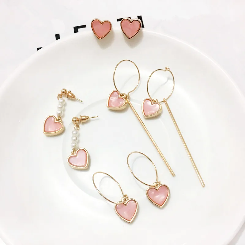 Temperament melting resin girl earrings heart elegant pearl earrings with pink earrings eardrop fashion Classic earrings
Temperament melting resin girl earrings heart elegant pearl earrings with pink earrings eardrop fashion Classic earrings