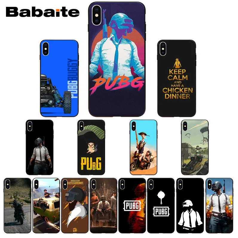 Babaite PUBG Black Soft Shell Phone Cover for Apple iPhone 8 7 6 6S Plus X XS MAX 5 5S SE XR Cover 11 11pro 11promax
Babaite PUBG Black Soft Shell Phone Cover for Apple iPhone 8 7 6 6S Plus X XS MAX 5 5S SE XR Cover 11 11pro 11promax