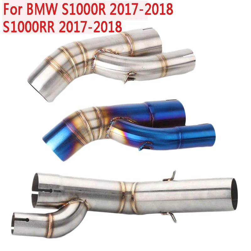 Для BMW S1000RR S1000XR S1000R 2017 2018 глушитель выхлопной трубы мотоцикла Mid соединение из