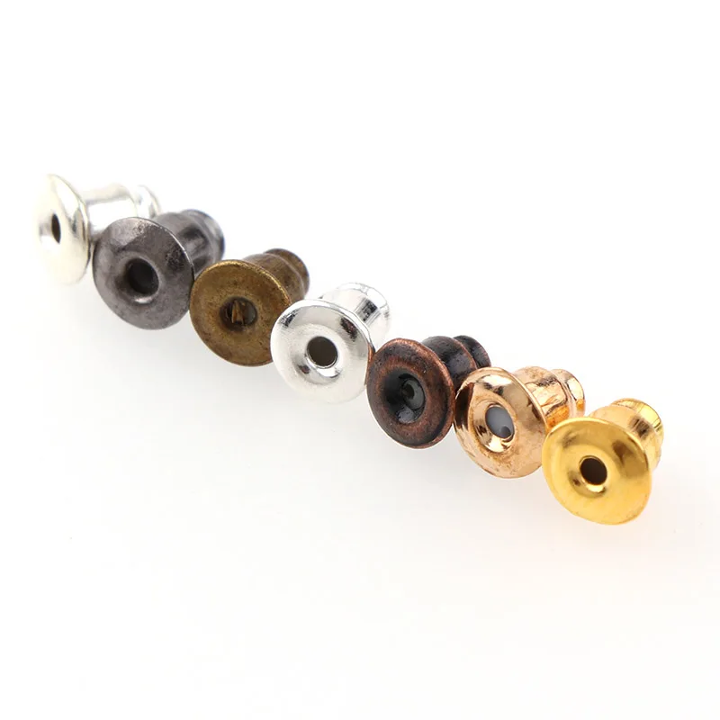7color about 200pcs 5mm Earrings Barrel Bullet Metal copper Earnuts Ear Pad Plugging Stopper DIY Earring back Earstud Findings
7color about 200pcs 5mm Earrings Barrel Bullet Metal copper Earnuts Ear Pad Plugging Stopper DIY Earring back Earstud Findings