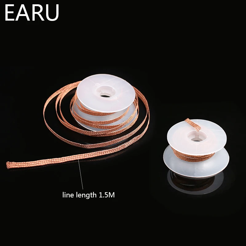 1.5mm 2mm 2.5mm 3mm 3.5mm Width 1.5M Length Desoldering Braid Welding Solder Remover Wick Wire Lead Cord Flux BGA Repair Tool
1.5mm 2mm 2.5mm 3mm 3.5mm Width 1.5M Length Desoldering Braid Welding Solder Remover Wick Wire Lead Cord Flux BGA Repair Tool