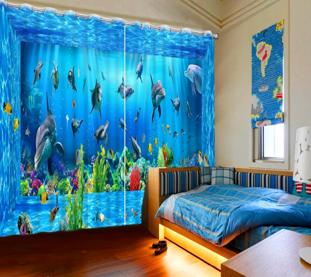 blue curtains ocean curtain Luxury Blackout 3D Curtains For Living room Bedding room Office b
blue curtains ocean curtain Luxury Blackout 3D Curtains For Living room Bedding room Office b