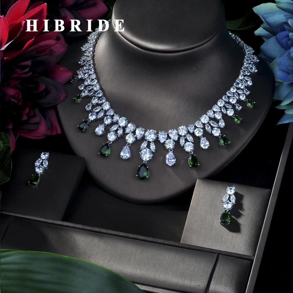 Свадебные комплекты HIBRIDE 2018, серьги и ожерелье со стразами ювелирные изделия, с фианитами, N-171
Свадебные комплекты HIBRIDE 2018, серьги и ожерелье со стразами ювелирные изделия, с фианитами, N-171