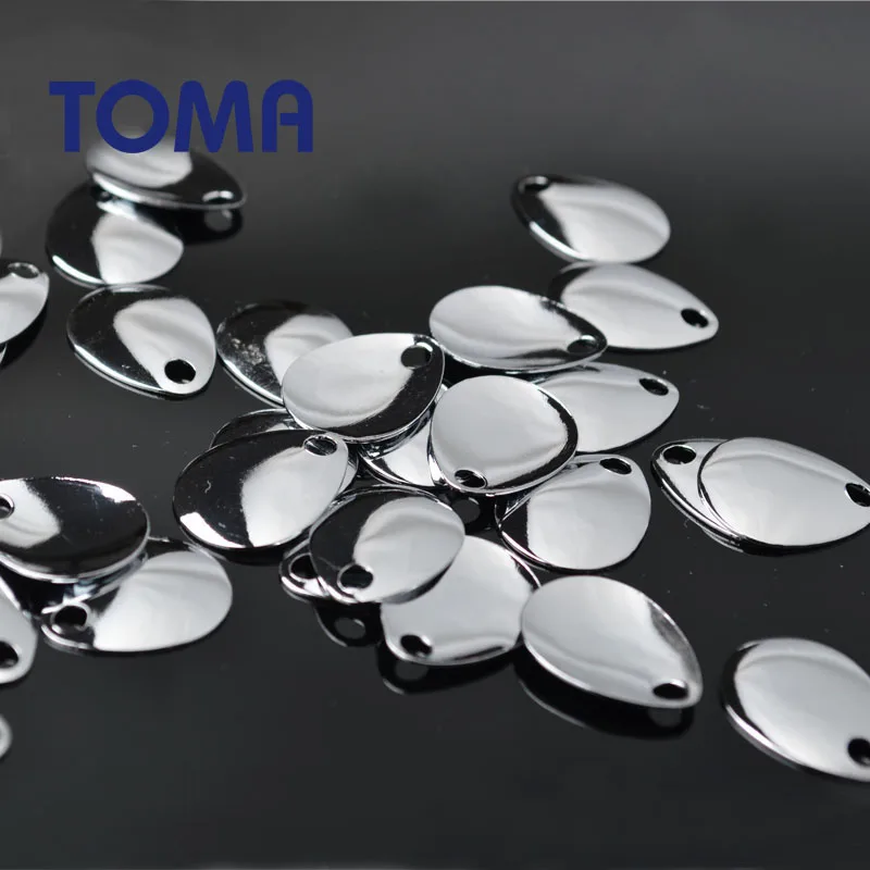 TOMA 100 шт. серебристая золотистая шумовая приманка блесна 0 5 г 8 металлическая с