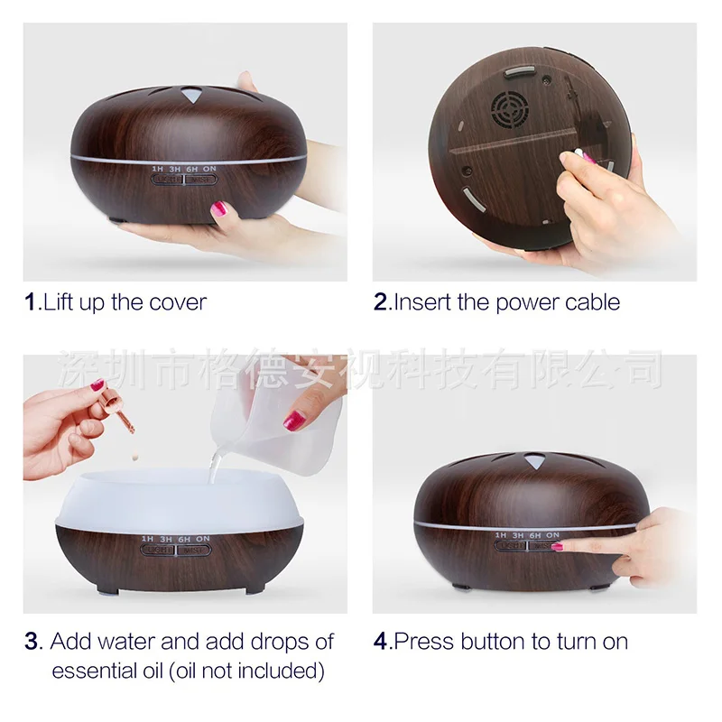 550ml Remote Control Humidifier Electric Essential Oil Diffuser LED Humidificador Ultrasonic Aroma Diffuser for Home Office Room
550ml Remote Control Humidifier Electric Essential Oil Diffuser LED Humidificador Ultrasonic Aroma Diffuser for Home Office Room