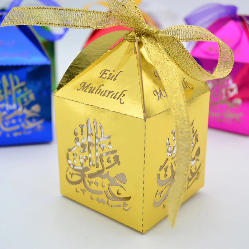 Customize laser cut paper eid ramadan chocolate wedding favor candy box with free ribbon
Customize laser cut paper eid ramadan chocolate wedding favor candy box with free ribbon