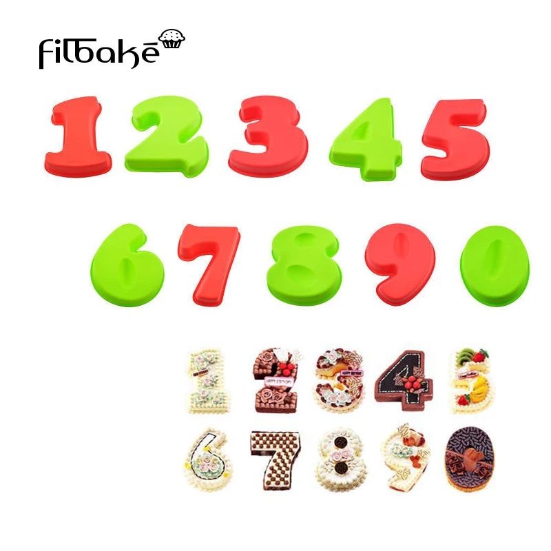 FILBAKE 1 Set Of Silicone Number Shaped Baking Bakeware Dessert Cake Mold Birthday Mould Baby Bake Pan Party Celebration
FILBAKE 1 Set Of Silicone Number Shaped Baking Bakeware Dessert Cake Mold Birthday Mould Baby Bake Pan Party Celebration