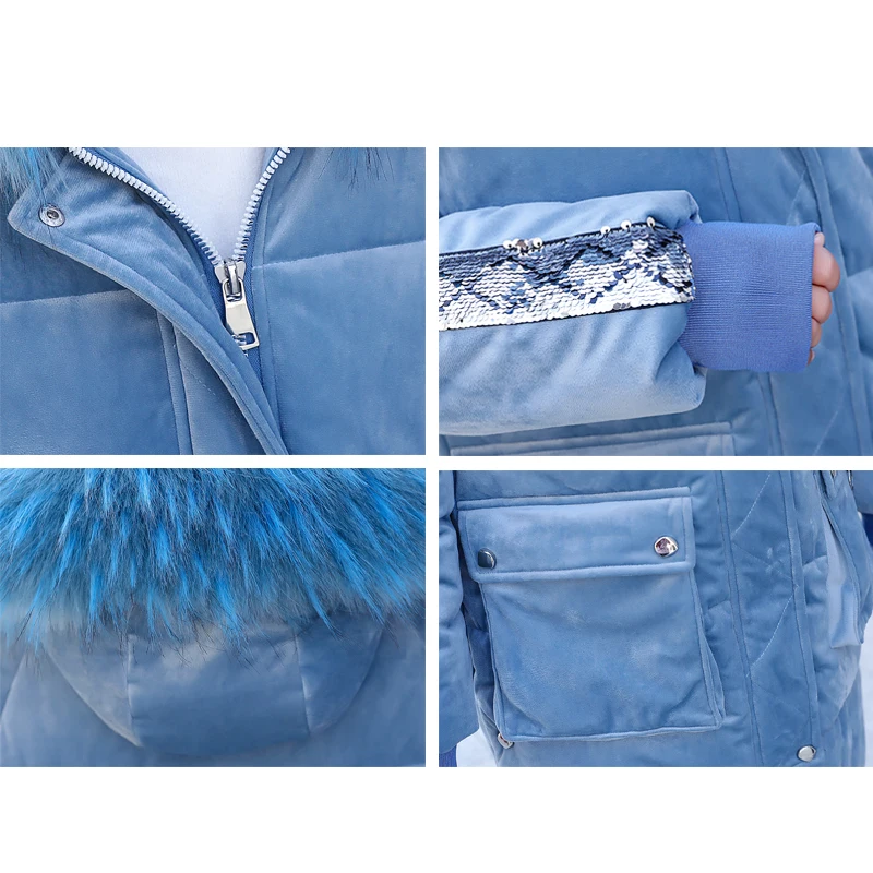 High Quality 2019 Women Winter Jacket Warm Thicken Female Coat Long Hooded With Faux Fur Ladies Parka Velvet Fabric
High Quality 2019 Women Winter Jacket Warm Thicken Female Coat Long Hooded With Faux Fur Ladies Parka Velvet Fabric