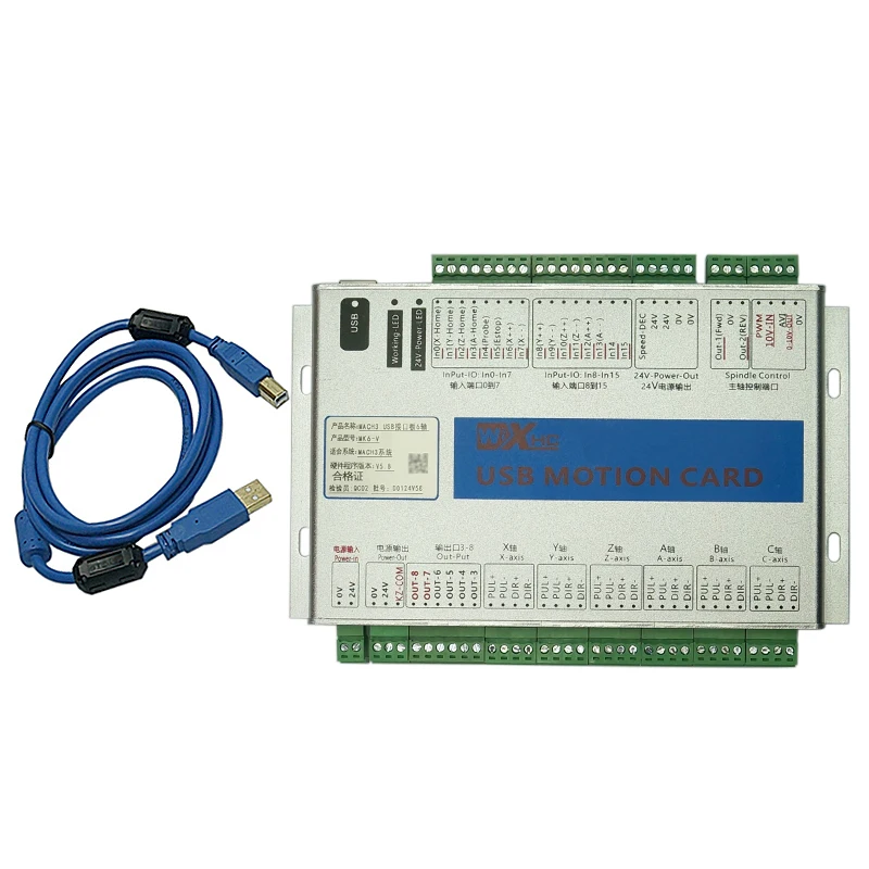 USB 2MHz Mach3 CNC Motion Control Card Breakout Board for CNC router MK3 MK4 MK6 CNC Engraving Machine Part Tools
USB 2MHz Mach3 CNC Motion Control Card Breakout Board for CNC router MK3 MK4 MK6 CNC Engraving Machine Part Tools