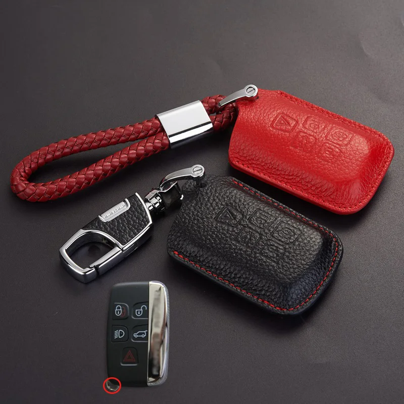 Leather Key Fob Cover for Range Rover Evoque Velar Accessories for Land Rover Discovery 4 3 LR Freelander Key Case Glove Holder
Leather Key Fob Cover for Range Rover Evoque Velar Accessories for Land Rover Discovery 4 3 LR Freelander Key Case Glove Holder