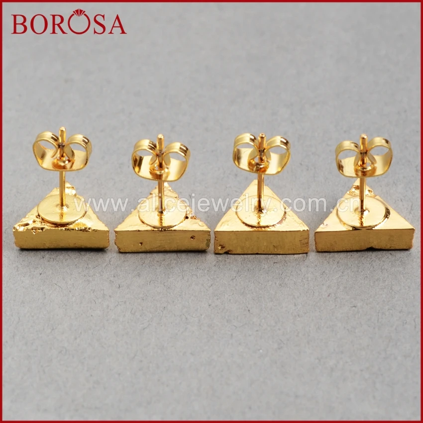 BOROSA Triangle 100% Natural Turquoises Studs Earrings for Women Fashion Gold Plating Blue Stones Druzy Earrings Jewelry G472
BOROSA Triangle 100% Natural Turquoises Studs Earrings for Women Fashion Gold Plating Blue Stones Druzy Earrings Jewelry G472